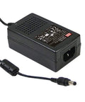 Rock Solid 25W AC DC Power Supply Delivering Steady 24V 1040mA Output With Industrial Reliability, IEC cord and 2.1mm tip.