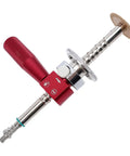 Close-up of Internal PVC Pipe Cutter Set For 6 To 105mm Pipes with red handle and carbide blade for precise flush cuts