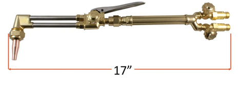 Medium Duty Oxy Fuel Torch With Check Valves For Cutting Heating And Welding Tips Acetylene Or Propane 1 Inch Cut Capable