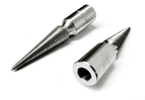 Spindle Arbor Hole Three Eighths Inch For Baldor Lathe Motor Friction Grip Three And A Half Inch Long Set Of Two solid steel spindles