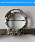 Beefy 2 Inch Stainless Steel Exhaust Clamp On Welding Kit for heavy duty automotive exhaust fabrication and professional tack welding.