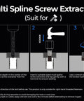 Step-by-step guide using 15 Piece Impact Screw Extractor Set For Stripped Bolts And Damaged Screws, Bolt And Nut Remover Socket Tool Kit