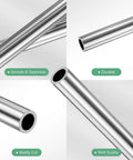 316 Stainless Steel Tube 250mm Length 7mm Outer Diameter 1mm Wall Seamless Pipe For Construction Machining DIY Projects