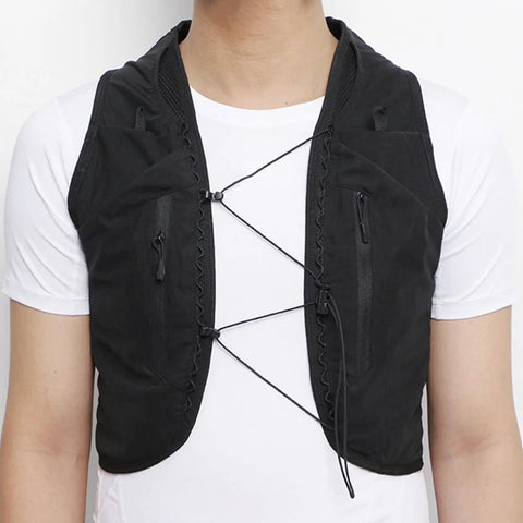 Front view of Hydration Vest For Hiking And Trail Running With 2L Bladder Lightweight Nylon TPU Water Pack for Men and Women