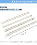 Heavy Duty 14 Inch Drawer Slide Kit With Steel Tracks And Soft Close Silent Runners Built To Last For Cabinets And Dressers Bottom Or Side Mount Glides Replacement For Everyday Use And Heavy Load Drawer Drawers, 14 inches, 0.7MM