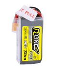 R Line 850mAh 14.8V 95C 4S LiPo Battery Pack With XT60 Plug For Multirotor FPV Drones From Size 100 To 180, front view
