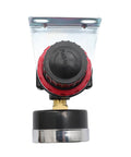 Pneumatic Air Regulator With Bracket And Gauge Quarter Inch NPT Female Thread 0 To 145 PSI Adjustable, front view with bracket
