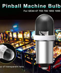 Ba9s LED Bulbs for Pinball Machines Replacement 6V DC 70 Lumen White 6500K Soft Warm Glow No Shadow LED Lighting Pack of 20