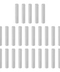 Dowel Pins M8 X 50mm 304 Stainless Steel Cylindrical Shelf Support Pegs 25 Pack For Metal Wood Furniture DIY Installation Fasten Elements Corrosion Resistant Silver, set of pins