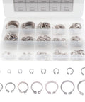 Heavy Duty External Snap Ring Kit 225 Pcs Pro Grade 304 Stainless Steel Retaining Circlips in 15 Sizes from 3mm to 25mm