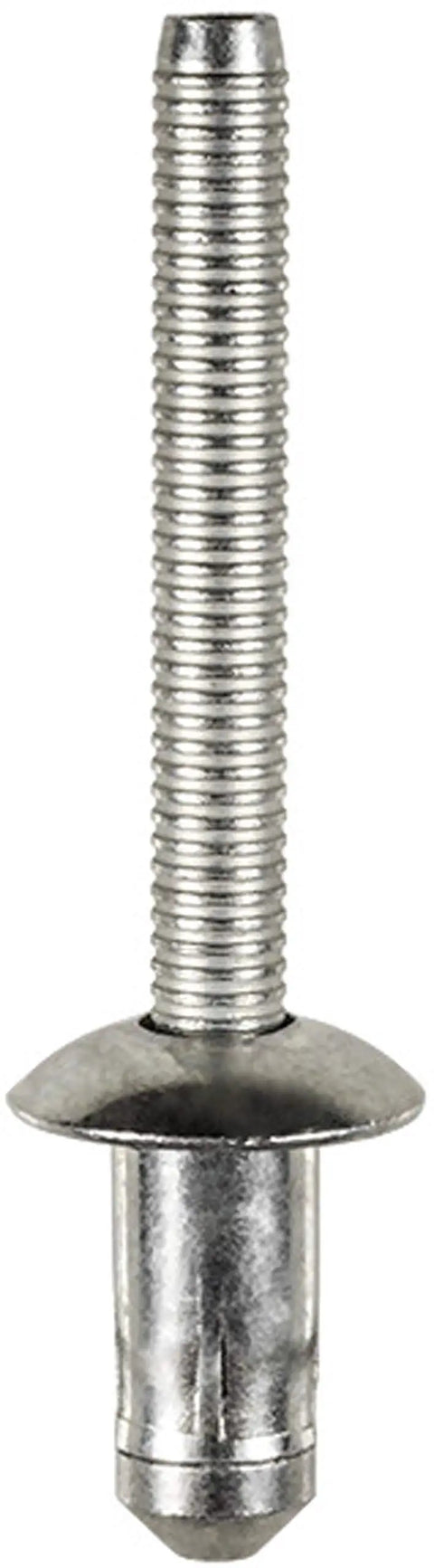 Close-up of a zinc plated 10 Pack Heavy Duty Steel Pop Rivet for Fender Sill and Radiator Support Compatible With Ford F150 2015.