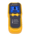 Rcniso wall detector with metal wood stud finder, 5 in 1 scanner for pipes showing front view with LCD display and controls.
