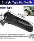 Straight-type jaw protector from 4 Piece Tire Changer Jaw Protectors Kit With Straight Curved And Short Clamp Covers With Rim Guard Inserts And Wheel Protection Pads To Prevent Rim Scratches And Wheel Damage During Tire Changes