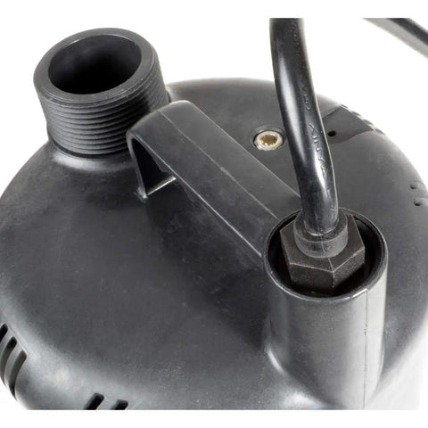Submersible Utility Pump For Home Flooding And Basement Drainage, 115V PSC Motor, Continuous Duty, Energy Efficient Sump Pump For Basements, Window Wells, Spas, And Cisterns, Black