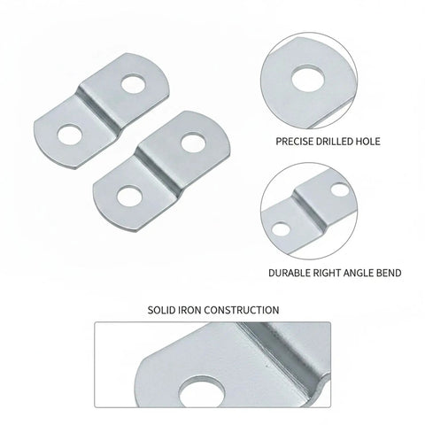 Compact Right Angle Corner Bracket For Woodworking Metal Frame Brace Plate For Furniture Repair And Frame Reinforcement 90 Degree Joint Support
