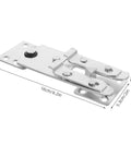 Alligator Clamp Couch Connectors 6 Pack For Modular Sectional Sofas Interlocking Fasteners, metal, 16cm length shown