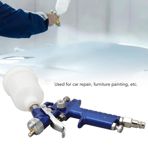 Top Shelf HVLP Gravity Feed Paint Sprayer With Sleek Aluminum Body And Point Oh Nozzle for car repair and furniture painting