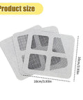 Disposable Shower Drain Covers That Are Absolute Lifesavers For Stopping Hair Clogs Cold Easy Peel Mesh Screens For Bathtubs And Floor Drains 10 Pack displayed in dimensions of 10cm/3.93in.