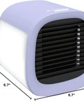 Kickback Portable Evaporative Air Cooler AC Unit With Four Speed Settings And One Button Control, compact 6.7" design.
