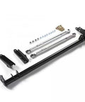 Heavy Duty Rear Traction Control Rod Assembly And Chassis Brace Kit Featuring Carbon Steel Build with hardware and fittings.