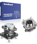 Rear Wheel Hub Bearing Assembly Set With ABS For 2007 Through 2012 Nissan Sentra Left And Right Two Piece Upgrade shown in package