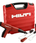Powder Actuated Fastening Tool For Drywall Tracks And Concrete Pro Grade Compact Fastener Gun With Tight Space Reach and case