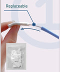 Disposable Crevice Cleaning Tool Set With 50 Replaceable Brush Heads For Tight Gaps, replaceable cotton brush head