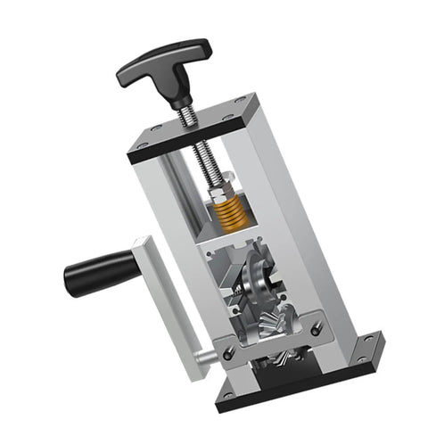 Premium Grade Drill Powered Wire Stripper Machine For Copper Cable With Manual Crank Option shown disassembled for easy use.