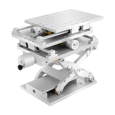 3 Axis Moving Workbench With 3D Positioning Table Aluminum Alloy Engraving Machine Portable 8.26 By 5.90 Inch Lifting Marking Platform