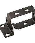 Corral Your Cable Chaos With This Beefy Steel Cable Management Basket Rack Mount Tray For Under Desk Server Cabinets Black 1 Pack showing a black metal bracket.