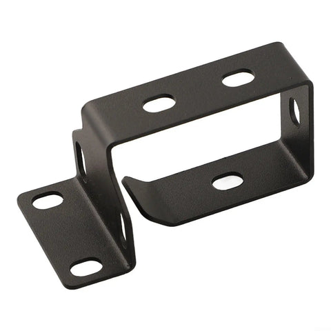 Corral Your Cable Chaos With This Beefy Steel Cable Management Basket Rack Mount Tray For Under Desk Server Cabinets Black 1 Pack showing a black metal bracket.