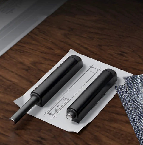 Real Deal Touch To Open Cabinet Hardware, Heavy Duty Spring Loaded Magnetic Door Catches, Handle Free Cupboard Latches on blueprint.