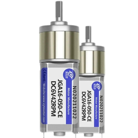 Drop Right In 6V 12V Dc Gear Motor Featuring Reliable 12 To 923 Rpm Speed Reduction Gearbox and Cw Ccw Reversible Rotation close-up, showcasing size and labels.
