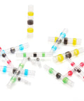 Heavy Duty Solder Seal Wire Connectors Heat Shrink Butt Sleeve All Weather Waterproof Insulated Electrical Splice Terminals For Marine Boat Truck Wiring No Sweat Installation Rugged Tight Fit Joint Caps 200 Piece White Set AWG 26 To 24 in assorted colors