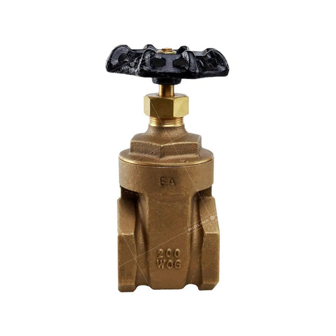 Built Tough Heavy Duty Cast Brass Gate Valve With Wheel Handle, 4 Inch size, ideal for water shutoff and flow control.