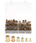 Rivet Nut Inserts Kit Pro Grade 500 Pcs Carbon Steel Threaded Nut Inserts Galvanized Finish Sizes M3 M4 M5 M6 M8 M10