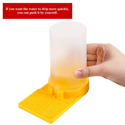 Hand adjusting Bee Water Dispenser For Beehives Durable Plastic Drinking Nest Feeder Entrance Feeder, easy water flow control