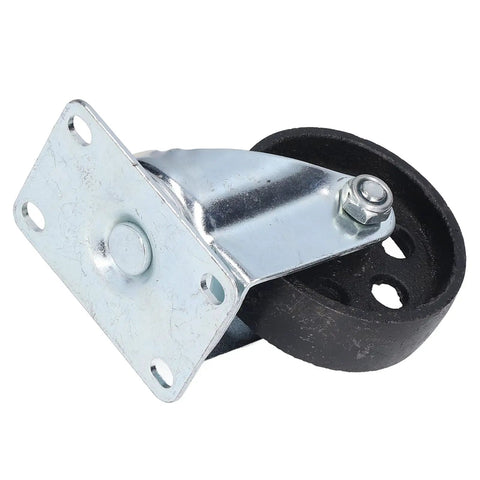 Tough As Nails Twin Bearing Swivel Caster Wheel Built Solid With Cast Iron for smooth rolling, featuring a sturdy design and dual ball bearings.
