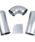 Upgraded 383EEL9001B Dryer Venting Kit For Side Or Bottom Exhaust With 2 Straight Ducts Plus 1 Elbow Replaces 3911EZ9131X