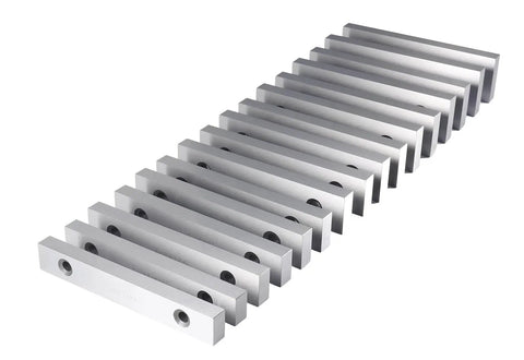 Precision Machinist Parallel Sets Eight Pairs One Half Inch Thick Six Inch Long Alloy Steel Parallels For Layout And Setup Pro Grade Tooling With Five Sixteenths Inch Holes And Three Eighths Inch Holes EG06 0428 on display