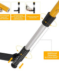 Pro Grade Telescoping Laser Level Pole With Tripod And Mount, 12 Foot Reach for Rotary And Line Lasers, adjustable extension feature