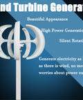 Vertical Lantern Wind Turbine Generator Kit With Controller, 4000W-6000W Output, 24V System, 5 Blade Design