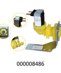 Ice Machine Water Inlet Assembly Replacement Part 000008486 With Solenoid Component And Hardware Kit For Maintenance Checks DIY Ready Durable Easy Install Replacement For Ice Makers And Ice Machines, yellow plastic and metal