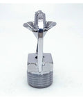 Real Deal Marine Grade Copper Fire Sprinkler Head With Medium Velocity Water Mist Spray for heavy lifting fire protection, chrome finish.