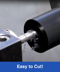 USA Made Tough As Nails Acetal Copolymer Dowel Rod 1.25 Inch Diameter 12 Inch Length Opaque Black during CNC machining process
