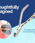Go-To Orthodontic Wire Cutter For Braces With Tungsten Carbide Inserts, Durable Gold Plated Handles, Autoclavable Pliers cutting wire