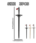Three Piece Zinc Alloy Letter Opener Set In Bright Multicolor, Ergonomic non slip handles, measurements of mail slitter