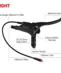 Right side of Left And Right Electronic Brake Lever Set For Most Electric Bicycles With Power Off Function GT03 Oil Powered Ebike Handle