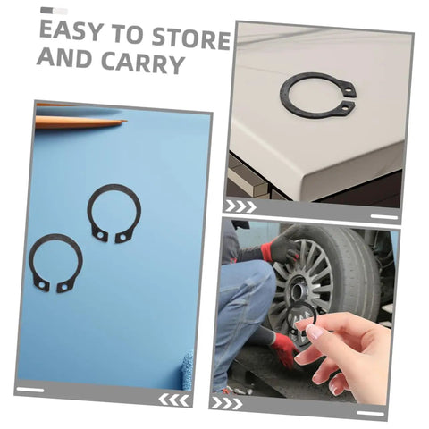 Two Pack Hydraulic Jack Circlip Retaining Snap Ring Set For External Circlips Easy Install Durable Steel Construction Portable