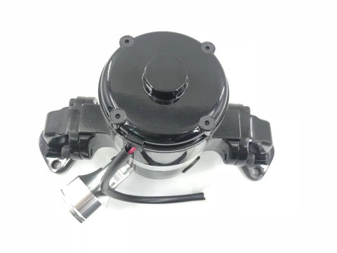 Knocking Out Engine Drag With This Badass Big Block Chevy Electric Water Pump Delivers Slammin 35 GPM High Flow Performance Perfectly Crafted From Lightweight Aluminum For 396 427 454 Blocks Adding Serious Kick To Your Hot Rod Build Today - top view